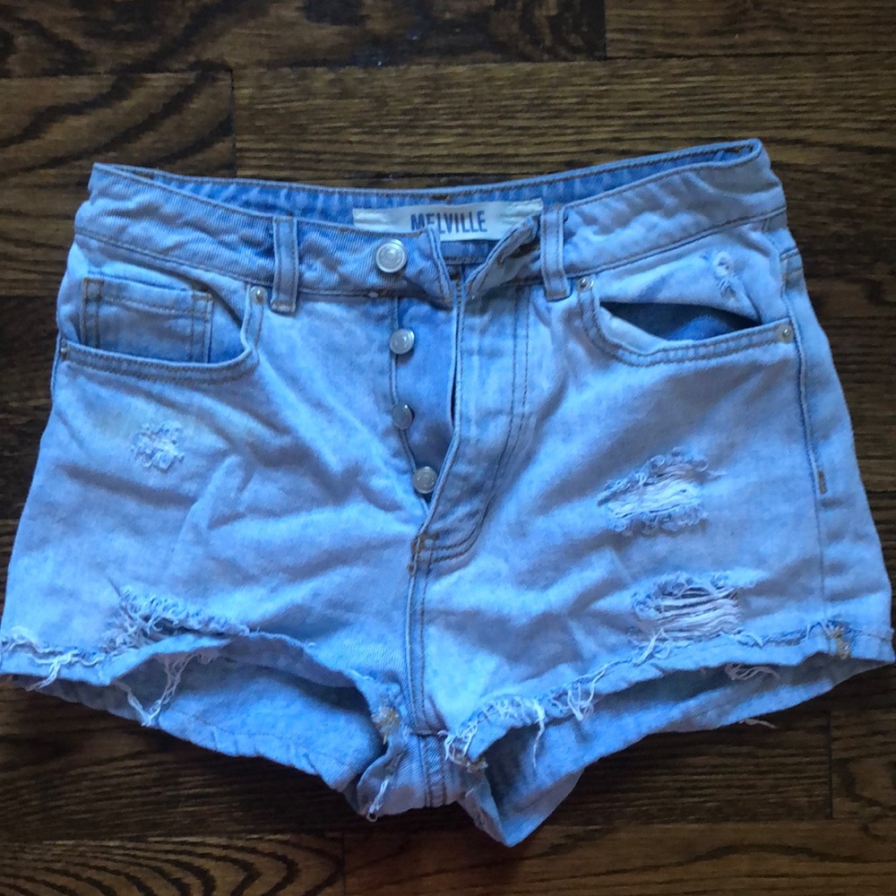 Denim shorts